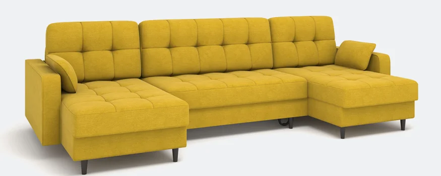 Модульный диван пантограф  Орлеан 1250 + оттоманка + оттоманка(RIV) | Интернет магазин Масса Мебель