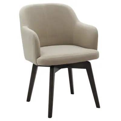 Стул мягкий c поворотным механизмом Rot MOLLI AL дуб олово, ткань 3 категория (VIS) (Бежевый)