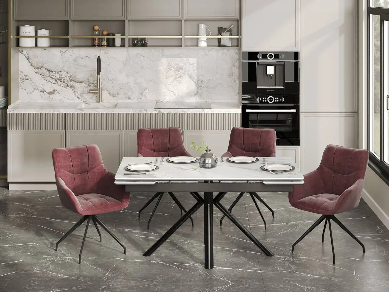 Стул мягкий Филлипс поворотный