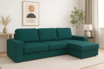 Альма угловой диван-кровать (Зеленый)