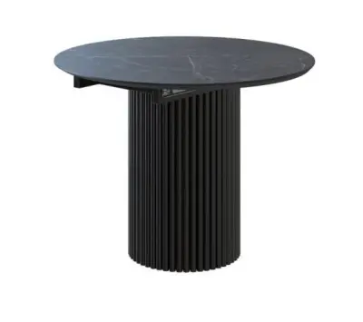 Стол обеденный раскладной Рафаэль (Черный матовый )