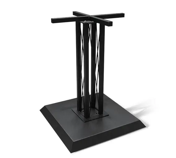 Стол обеденный овальный SHT-TU6-BS2 /TT21-6 100х75 керамика гранитно-серый/черный металл (SHF) снято - интернет магазин Масса Мебель