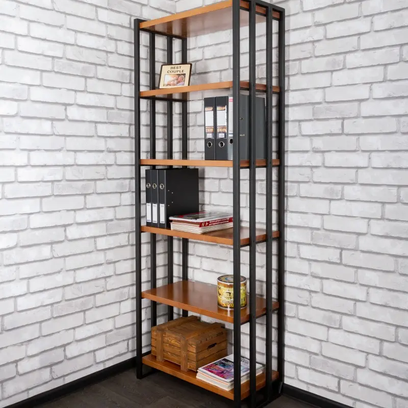 Стеллаж №7 (6 полок) орех средний (ARG) | Интернет магазин Масса Мебель