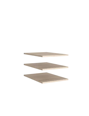 Комплект полок 3 шт. (Бежевый/Белый)