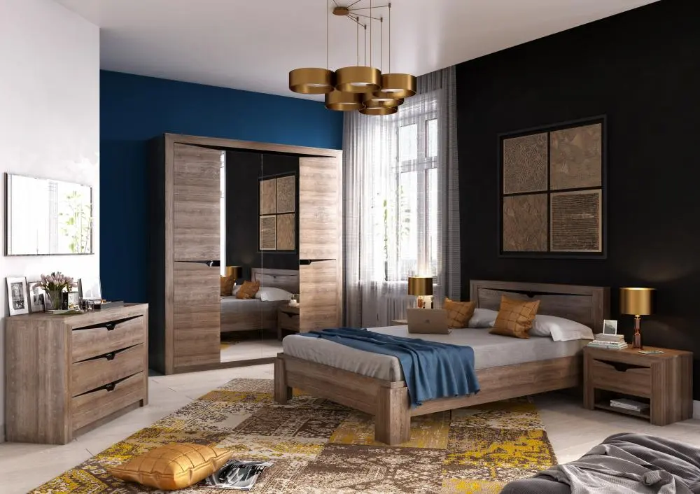 Тумба - Комод Соренто с 4 ящиками и 2 дверцами (MEBG)