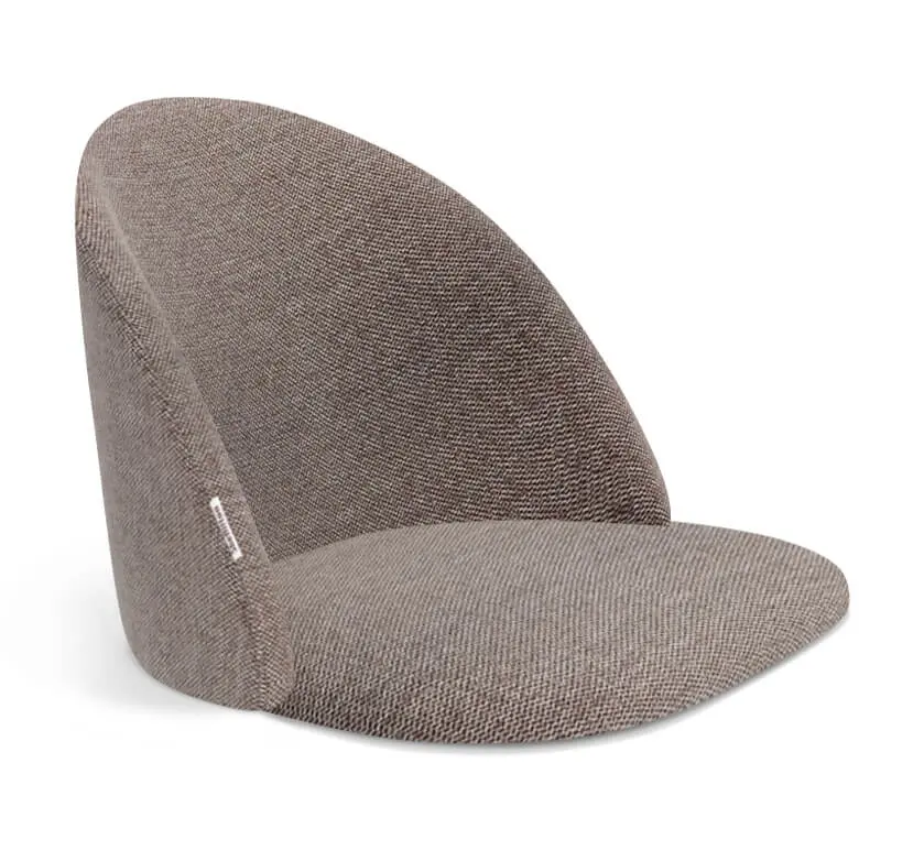 Стул мягкий SHT-ST35/S37 тростниковый сахар / черный муар (SHF) | Интернет магазин Масса Мебель