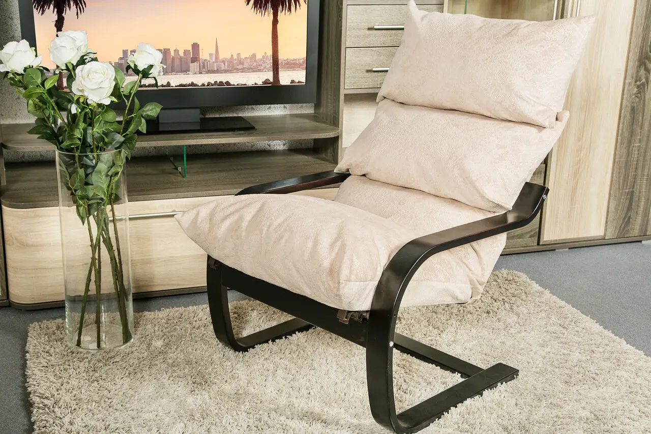 Кресло поэнг Онега (каркас шпон Венге) GT