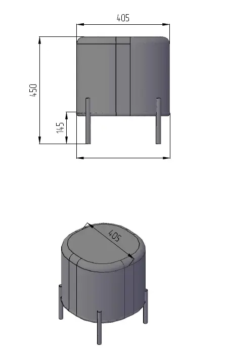 Пуф малый Gawaii (RHM) | Интернет магазин Масса Мебель