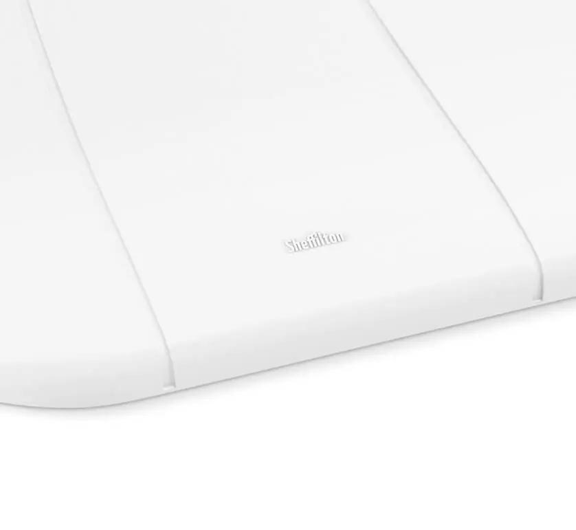 Стол пластиковый квадратный SHT-TU30/TT30 83/83 белый/черный (SHF) | Интернет магазин Масса Мебель