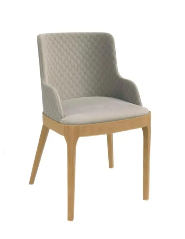 Стул мягкий Лумиер (Светлый Дуб/Бежевый)