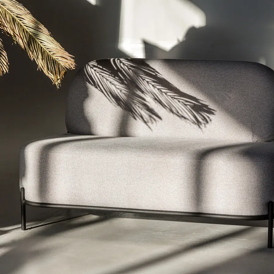 Диван прямой Gawaii 2-х местный темно-серый (RH)