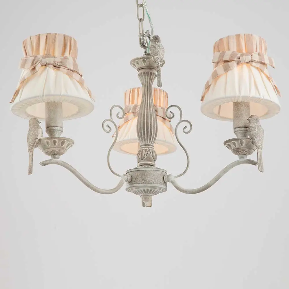 Люстра (3 лампы) Maytoni коллекция Bird ARM013-03-W | Интернет магазин Масса Мебель