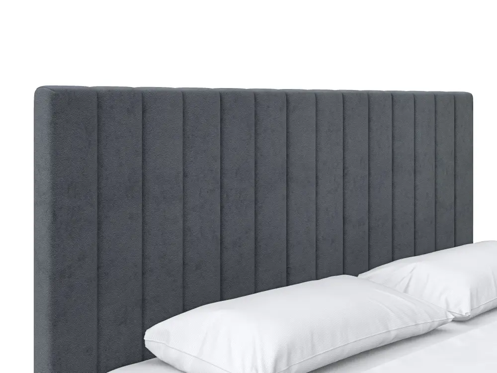 Кровать мягкая двуспальная Саманта 180х200 (MSS) (Серый)