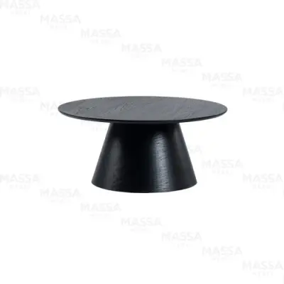 Стол журнальный OSLO (МДФ/Шпон дуба) Турция (Черный)