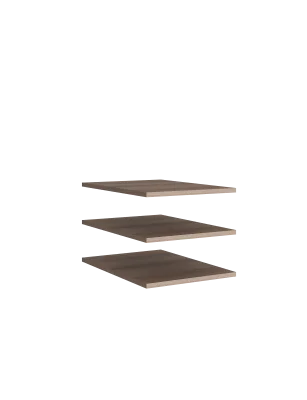 Комплект полок 3 шт. (Серо-коричневый)