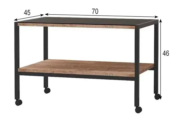 Стол журнальный Трувор 12.19 N Дуб Гранж Песочный К356 (Mob) | Интернет магазин Масса Мебель