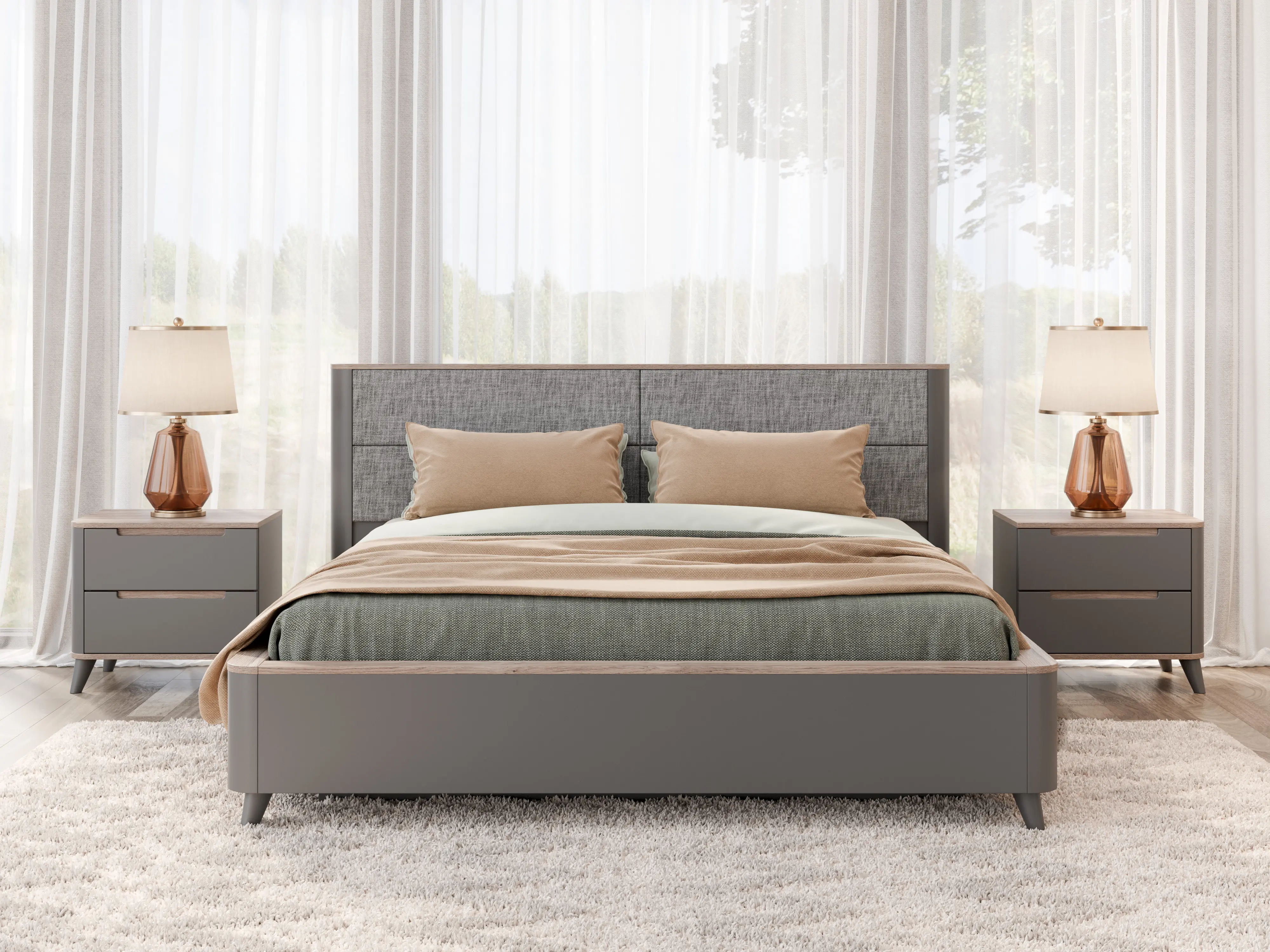 Кровать двуспальная Стефани