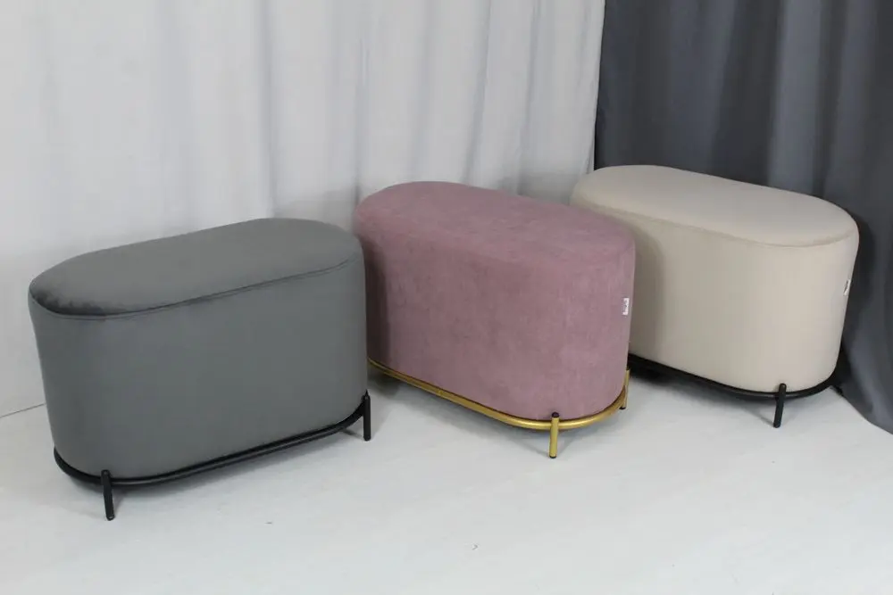 Банкетка SHT-B7 (ванильный крем/черный муар) SHF