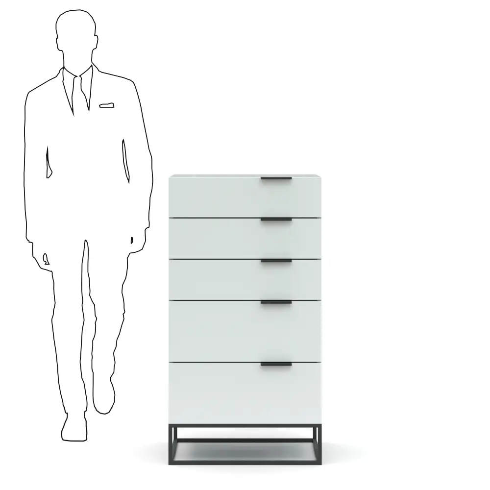 Комод высокий 1.1 Loft Art (MM) Выставочный образец - интернет магазин Масса Мебель