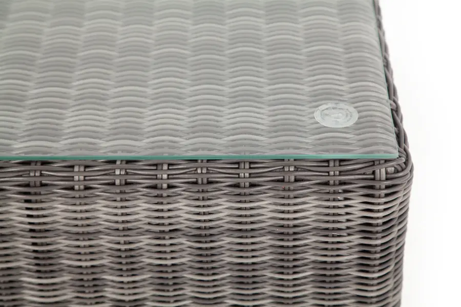 "Лунго" журнальный столик плетеный, цвет графит (sis) | Интернет магазин Масса Мебель