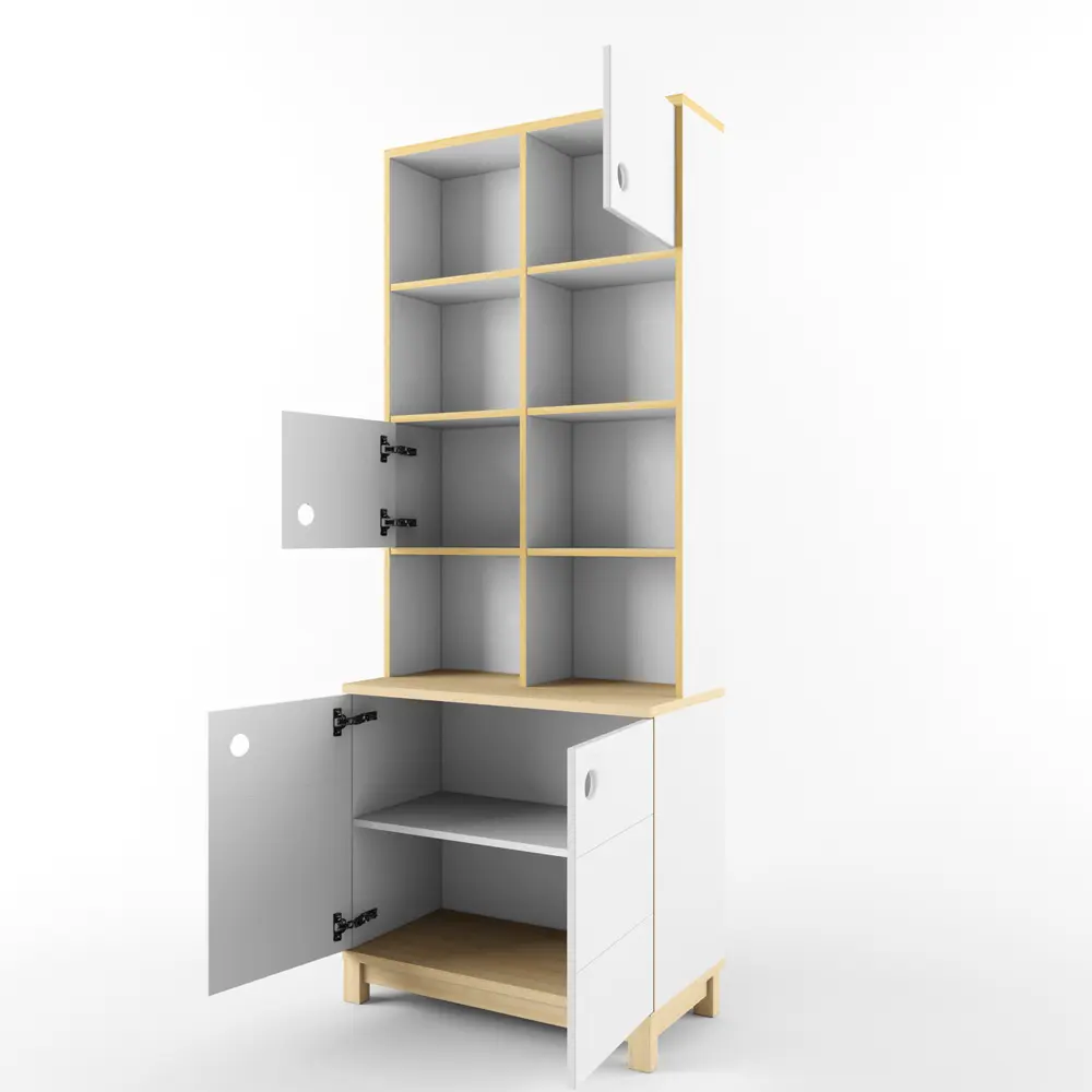 Стеллаж широкий коллекция Робин Wood Лайт (POP) 