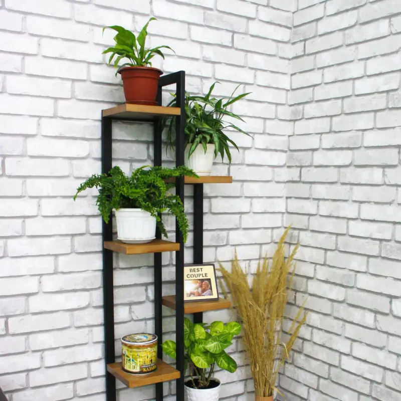 Стеллаж-цветочница №5 1690х500 ирокко с брашированием (ARG) 