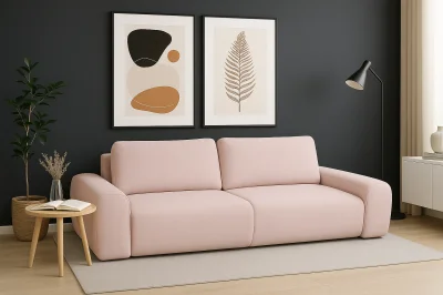 Диван прямой Эклипс (Розовый)