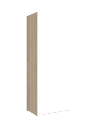 Шкаф распашной 800 (Бежевый/Белый)