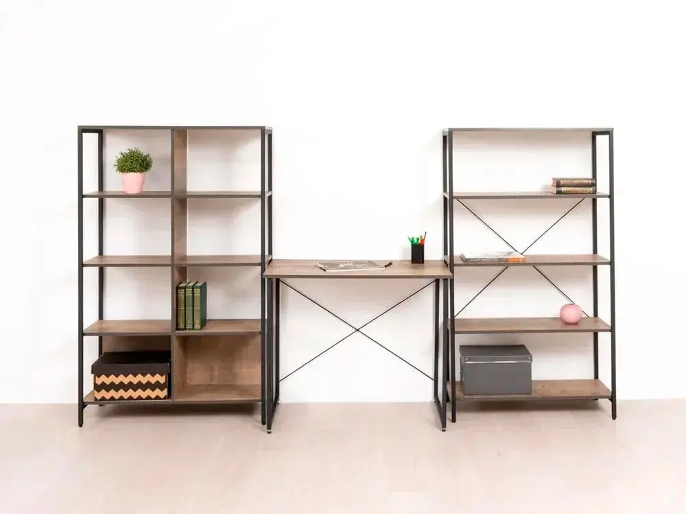 Стеллаж Трувор 13.151.02 N Гранж Песочный (Mob) | Интернет магазин Масса Мебель