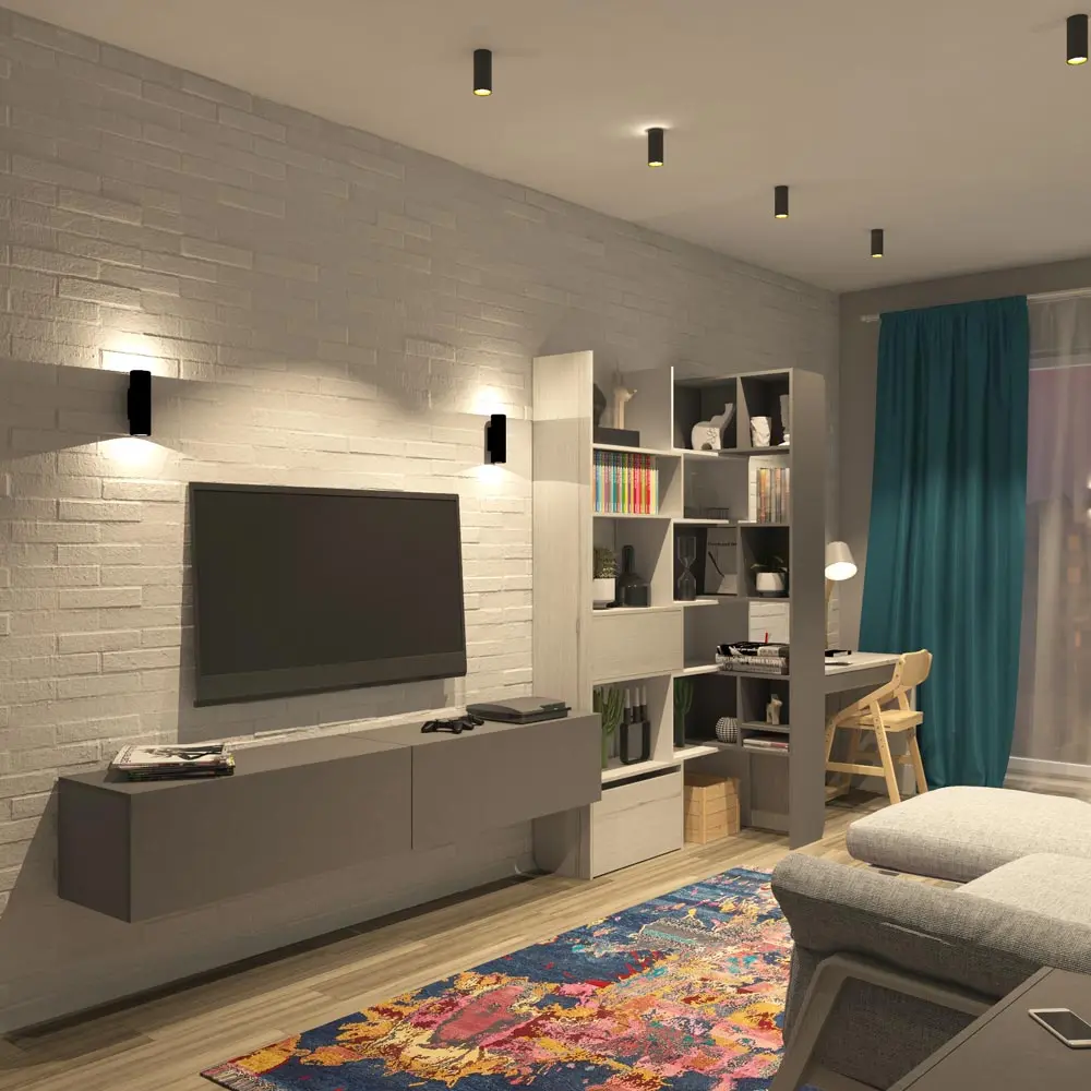 Стеллаж трансформер коллекция Ньютон Грэй (POP) | Интернет магазин Масса Мебель