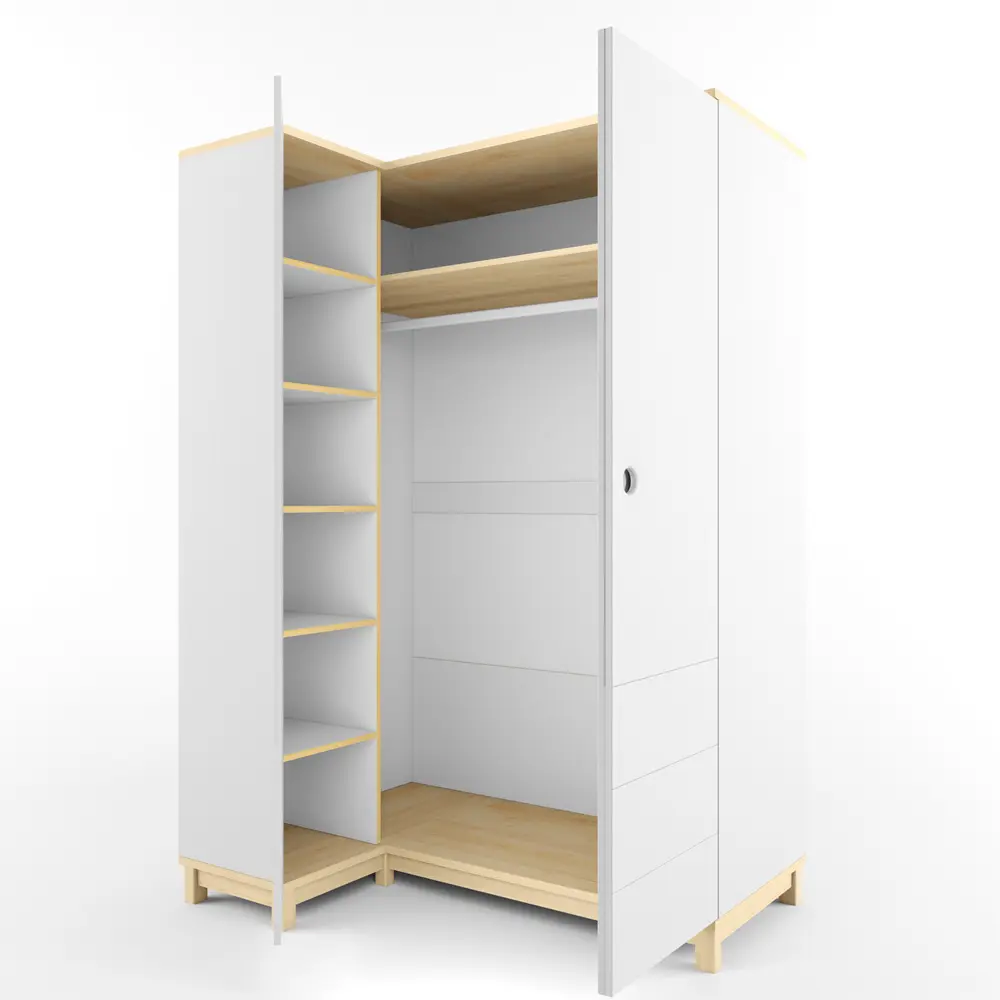 Шкаф угловой Правый/Левый "Гармошка" коллекция Робин Wood Лайт (POP) - интернет магазин Масса Мебель