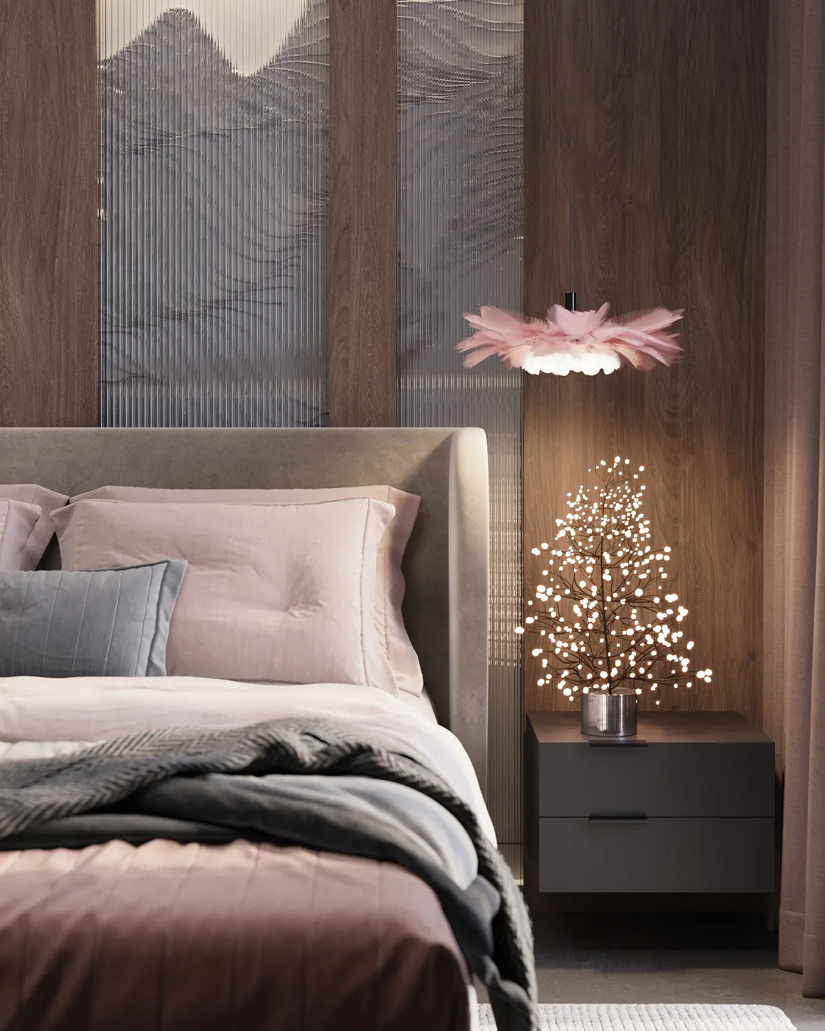 Тумба подвесная 2 ящика Loft Luce (MNT)