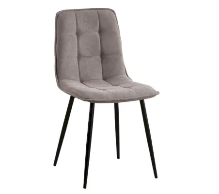 Стул мягкий Медисон микрошенилл бежево-коричневый  (RIV) | Интернет магазин Масса Мебель