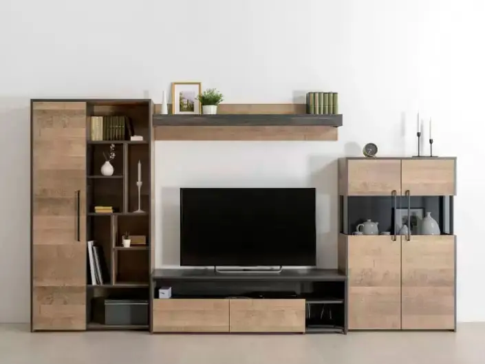 Тумба под ТВ Трувор 13.70 N Дуб Гранж Песочный К356, Интра (Mob) | Интернет магазин Масса Мебель