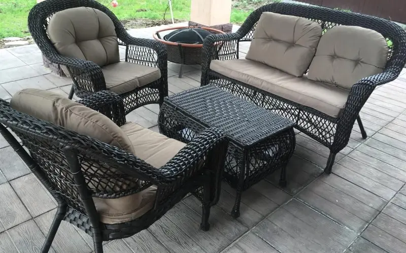 Комплект плетеный для отдыха из искусственного ротанга LV520BB Вrown/Beige (AG) | Интернет магазин Масса Мебель