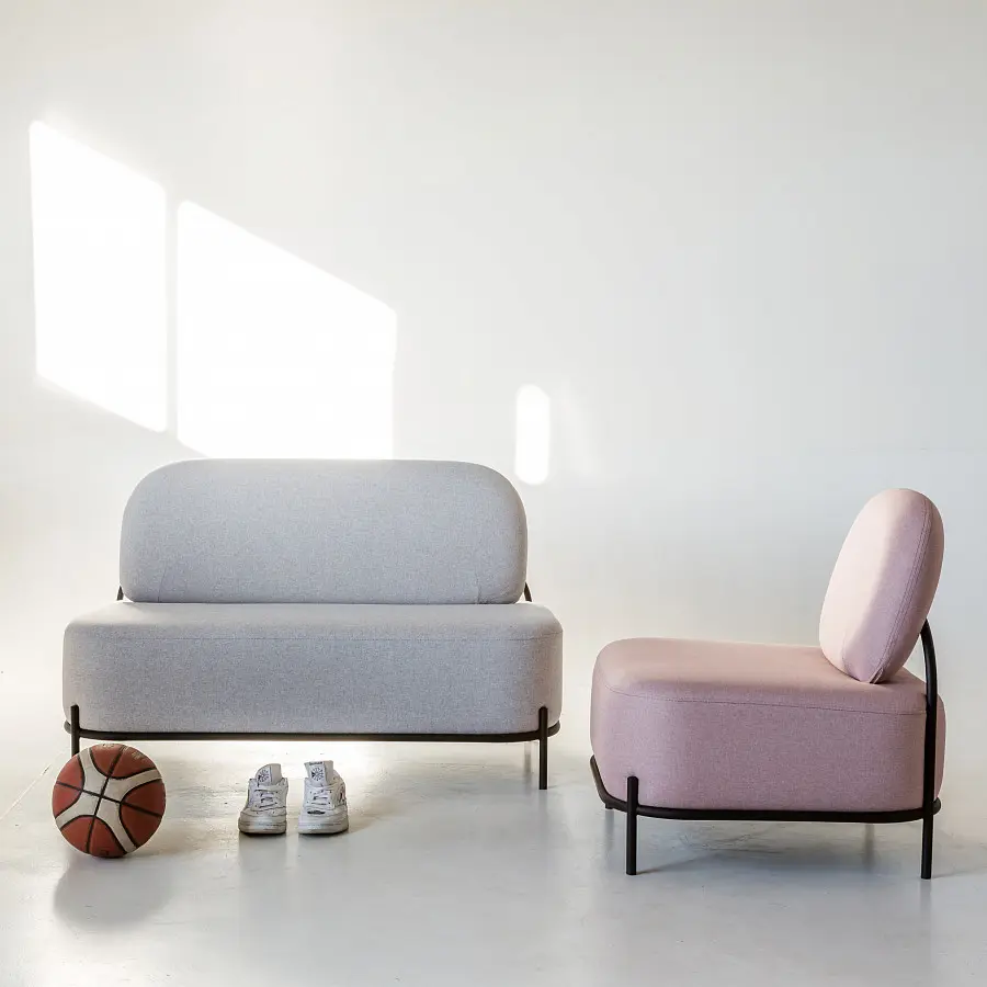 Диван прямой Gawaii 2-х местный темно-серый (RH) | Интернет магазин Масса Мебель