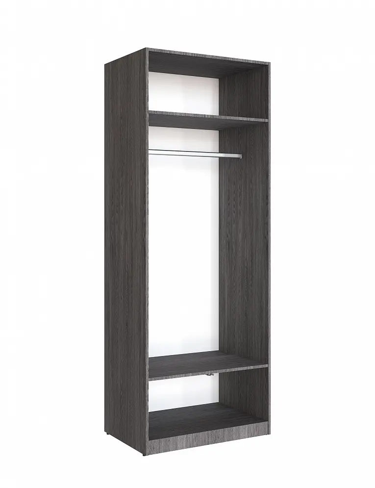 Детская мебель-трансформер с кроватью-столом и двумя шкафами черный ясень / перламутр 