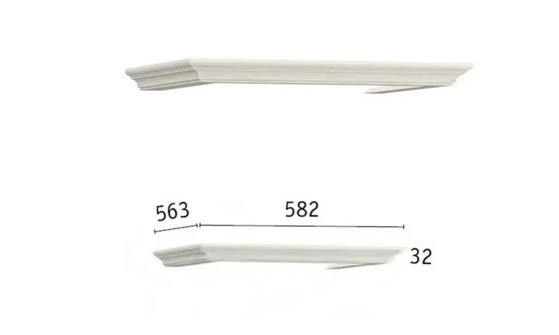 Комплект карнизов Ливерпуль 500 С белый (Mob) | Интернет магазин Масса Мебель