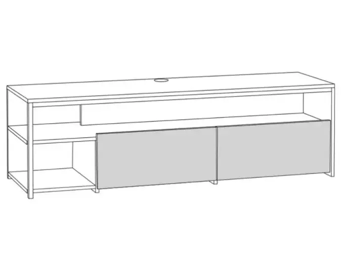 Тумба под ТВ Трувор 13.70 N Дуб Гранж Песочный К356, Интра (Mob) | Интернет магазин Масса Мебель