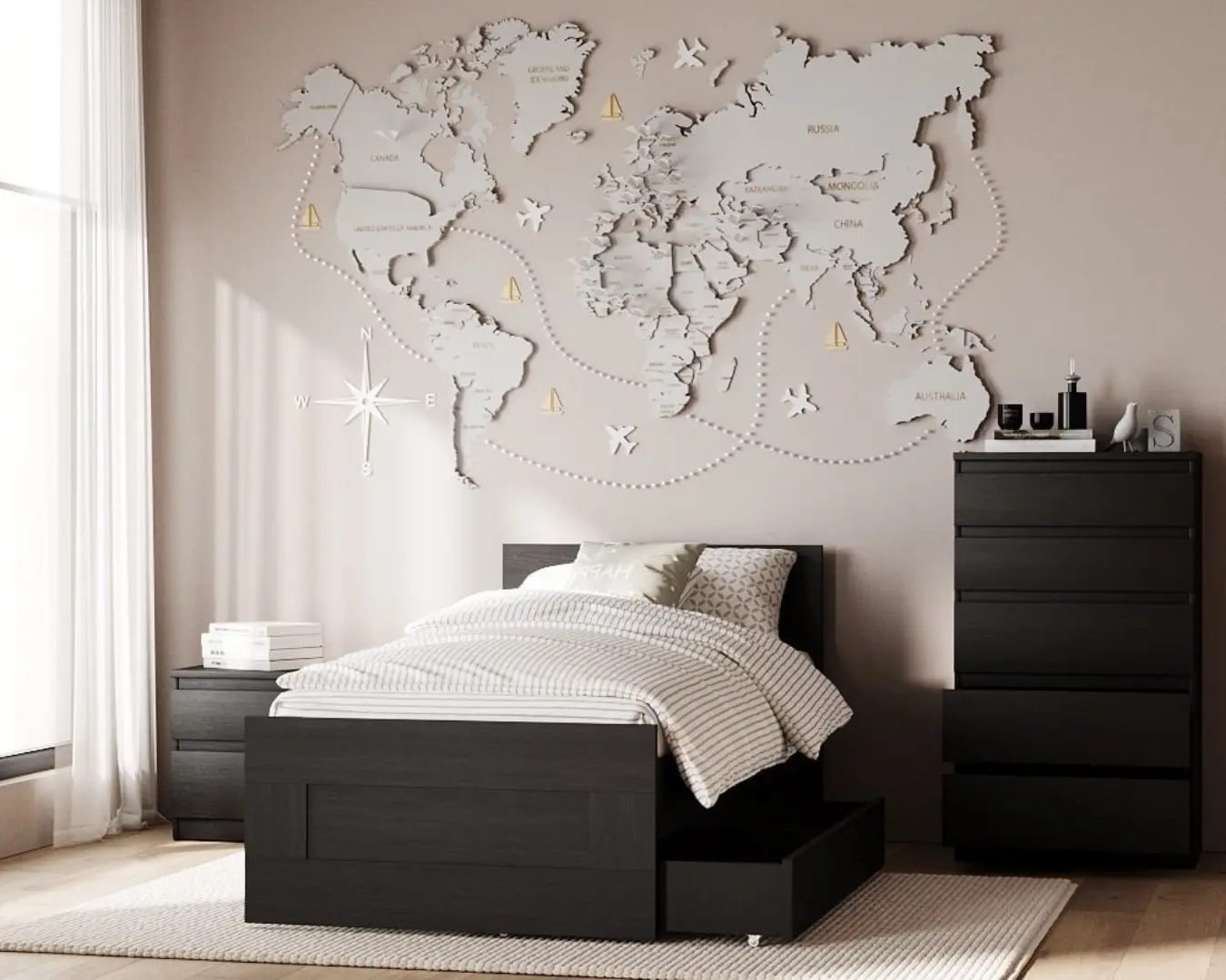 Комод Кастор 5 ящиков венге (GL)