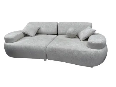 Диван прямой трехместный Rio 3 Seather букле (Турция) (Серый)