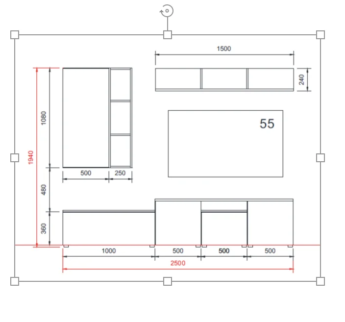 Гостиная MASSA композиция 1 Бежевый/Мятный Выставочный образец | Интернет магазин Масса Мебель