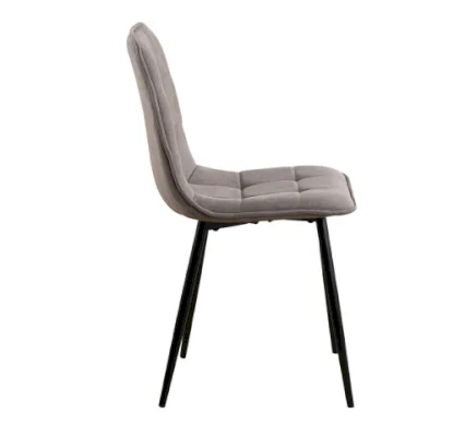 Стул мягкий Медисон микрошенилл бежево-коричневый  (RIV) | Интернет магазин Масса Мебель