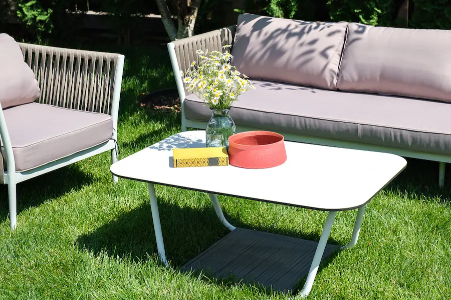 "Касабланка" лаунж-зона плетеная из роупа 5-местная, цвет серо-коричневый (sis) | Интернет магазин Масса Мебель