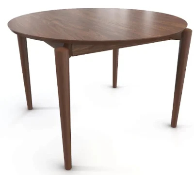 Стол обеденный круглый Морена Светлый Дуб (Темный Орех)