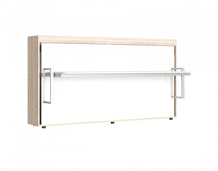 Детская мебель-трансформер с кроватью-столом и двумя шкафами дуб сонома / белый 