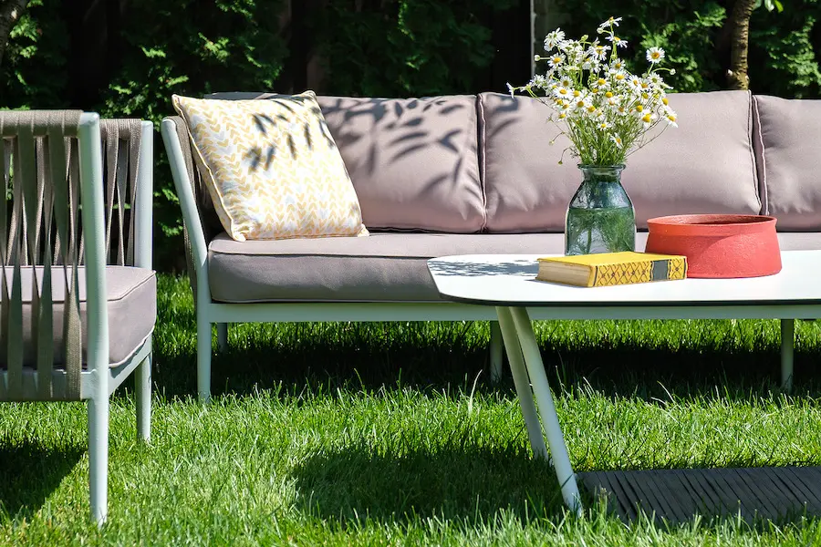 "Касабланка" лаунж-зона плетеная из роупа 5-местная, цвет серо-коричневый (sis) | Интернет магазин Масса Мебель