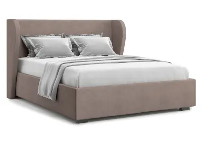 Кровать двуспальная Римини 140х200 (Светло-коричневый)