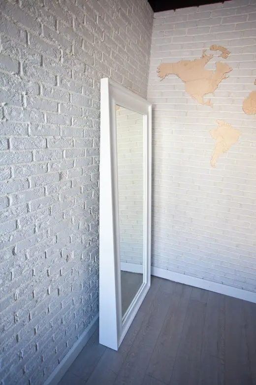 Зеркало Багет Стэндап белый (LF) | Интернет магазин Масса Мебель