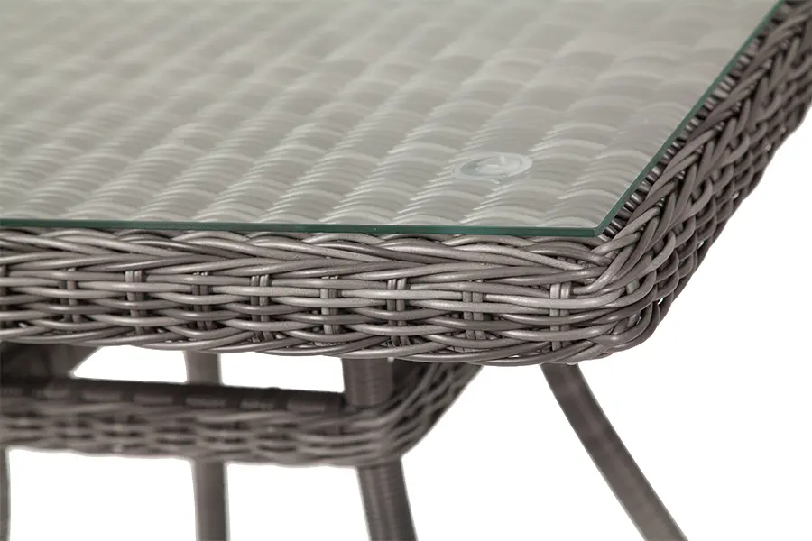 "Айриш" стол плетеный из искусственного ротанга, цвет графит (sis) - интернет магазин Масса Мебель